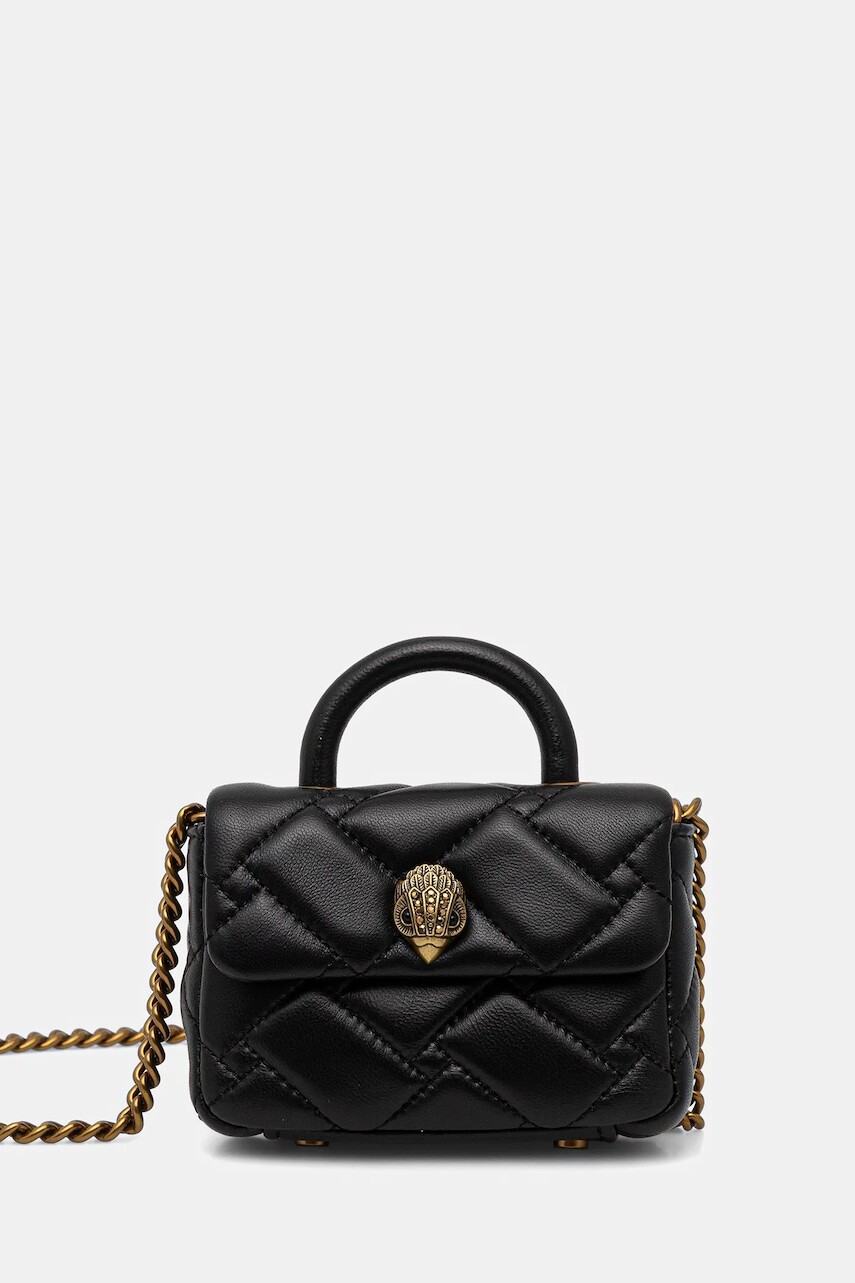 Kabelka Kurt Geiger London HANDLE MICRO KENSINGTON čierna farba, 4369800109