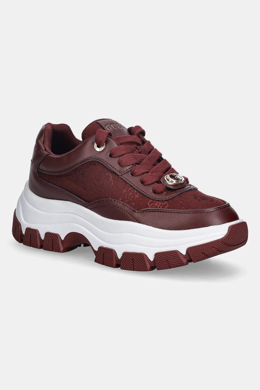 Tenisky Guess BERRETT2 bordová farba, FLFBRT ELE12