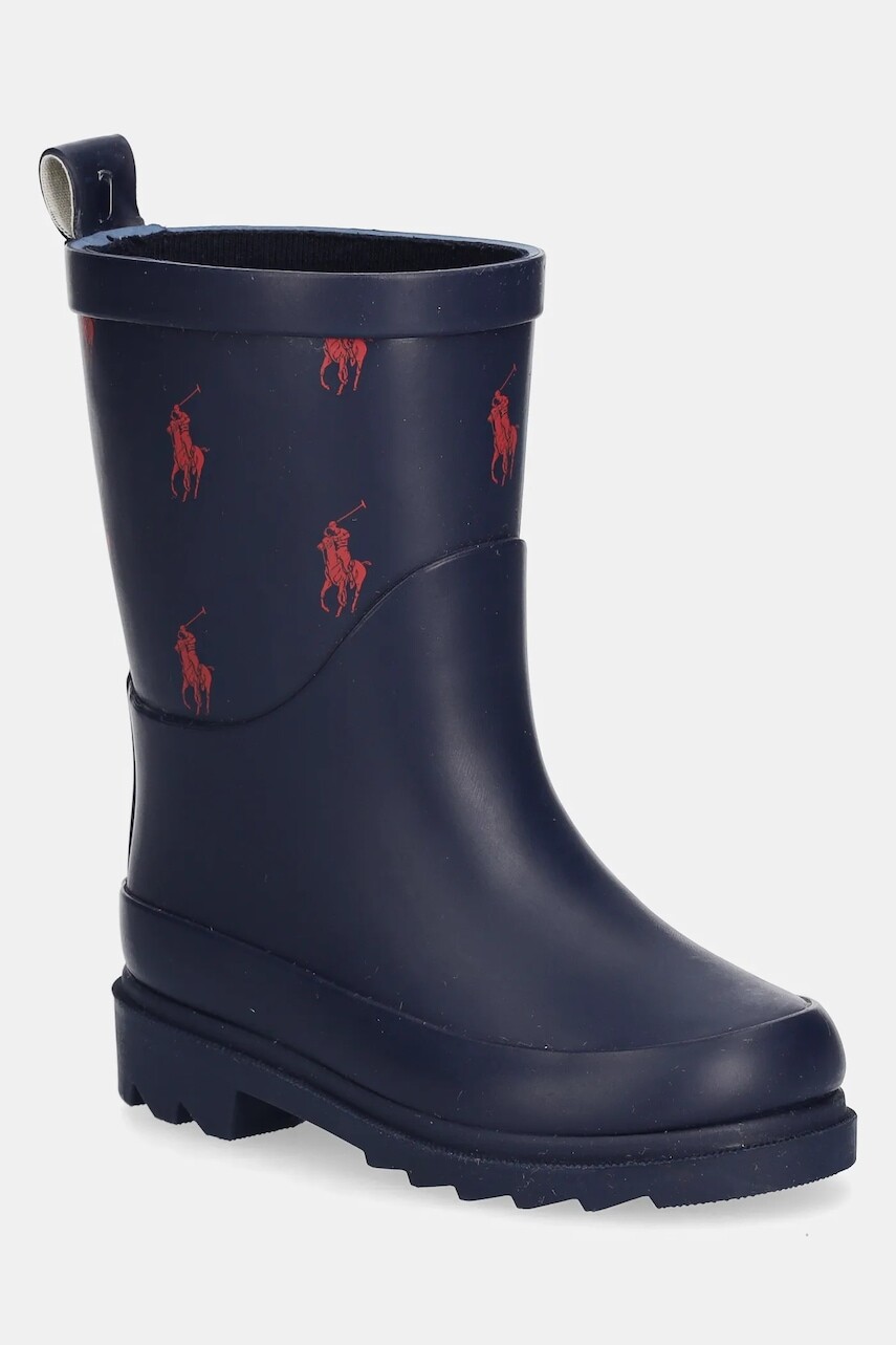 Detské gumáky Polo Ralph Lauren MISTY RAIN BOOT tmavomodrá farba, RL03460410