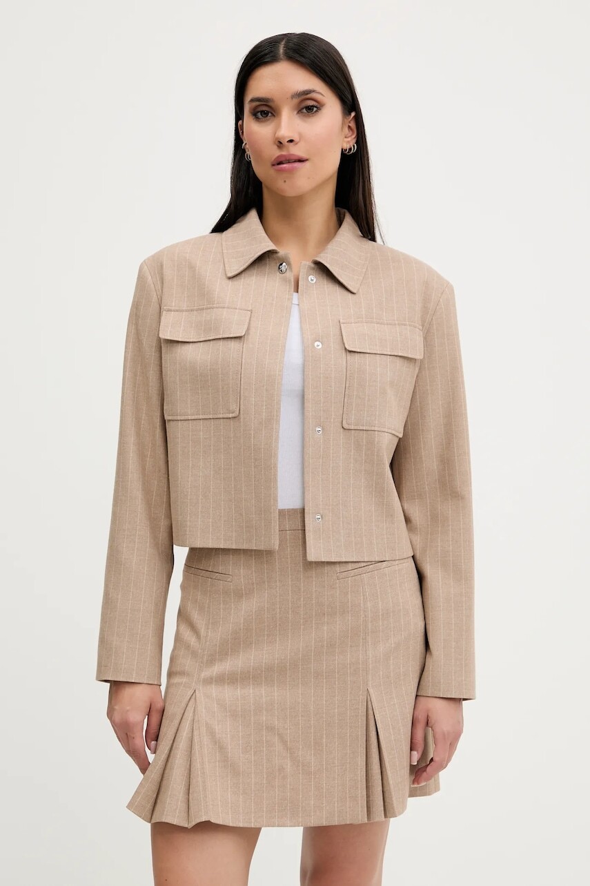 Bunda HUGO hnedá farba, prechodná, 50542658