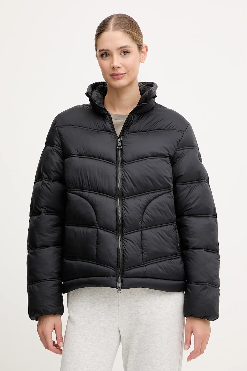 Bunda Napapijri A-Ega čierna farba, prechodná, NP0A88XD9411