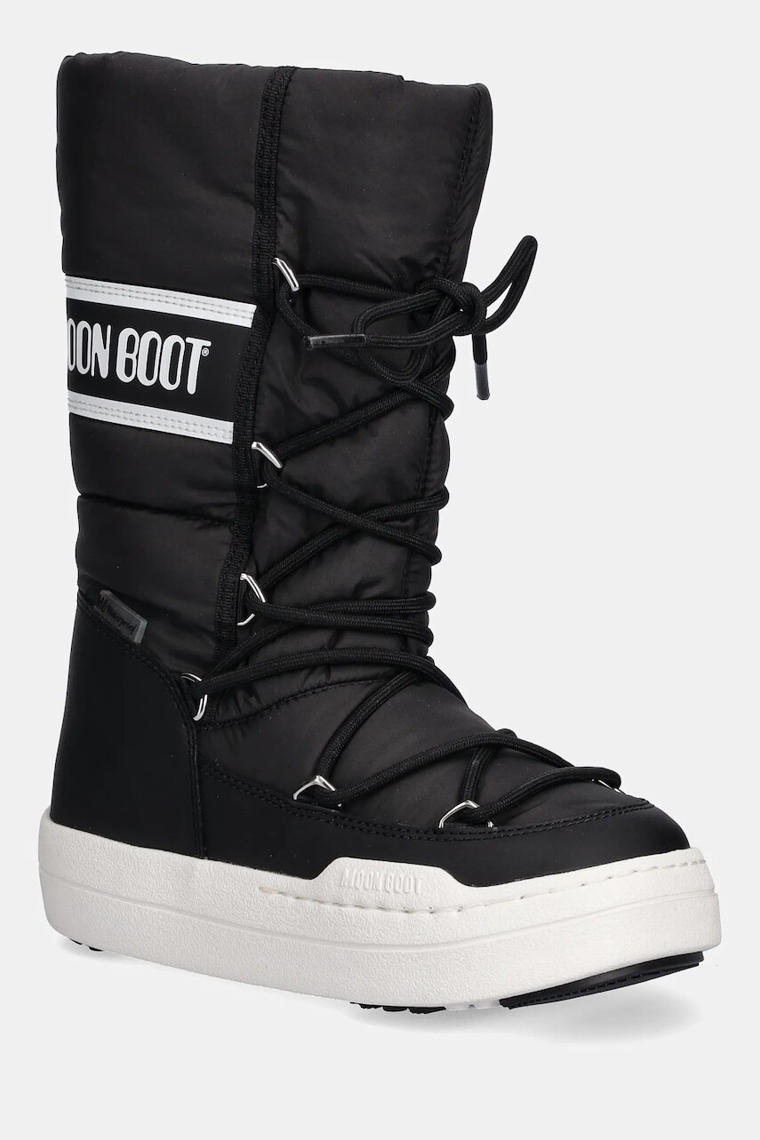 Detské zimné topánky Moon Boot MB JR PARK TUBE LACE WP čierna farba, 80D3440130