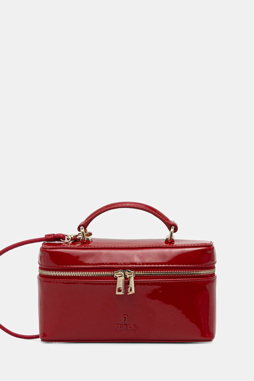 Kožená kabelka Furla červená farba, WE00780.BX0246.RT000