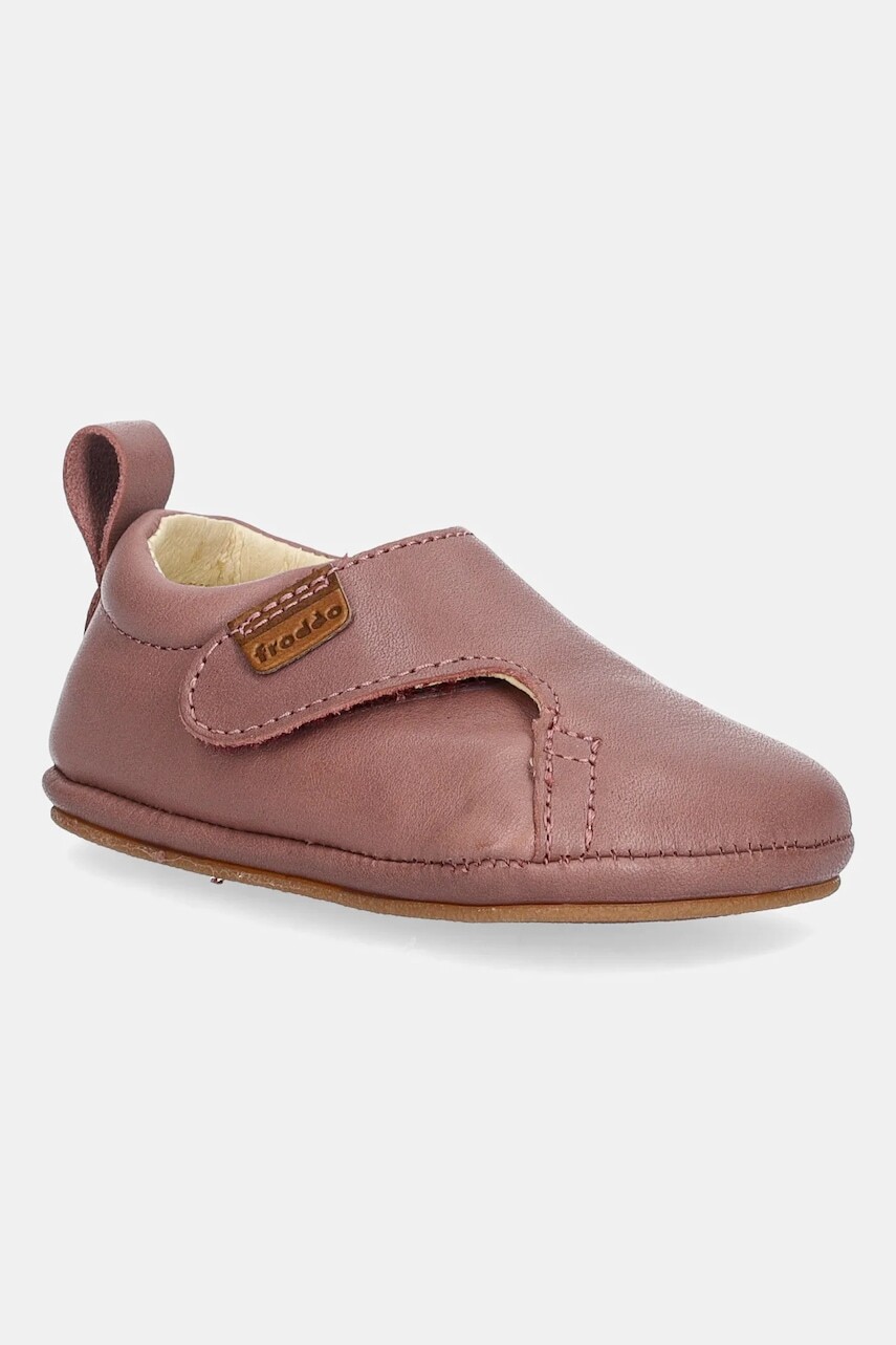 Kožené topánky pre bábätká Froddo BAREFOOT PREWALKERS ružová farba, G1130020