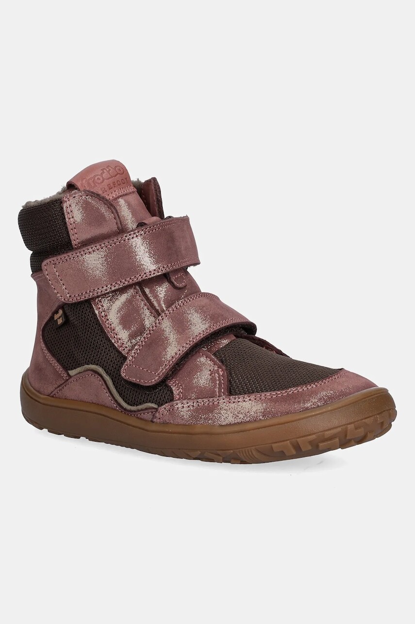 Detské zimné topánky Froddo BAREFOOT TEX WINTER ružová farba, G3160247
