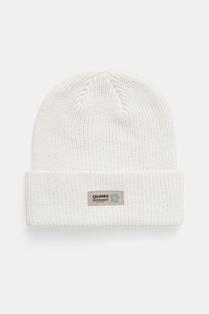 Čiapka Columbia Lost Lager biela farba, 1975921