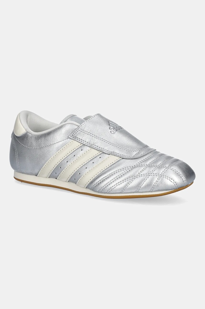 Kožené tenisky adidas Originals Teakwondo strieborná farba, JS4023