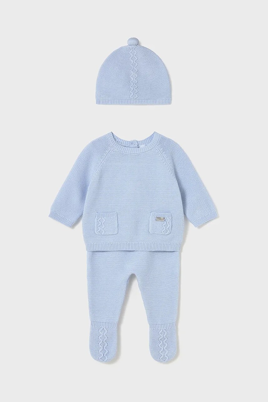 Sada pre bábätká Mayoral Newborn 3-pak modrá farba, 2564