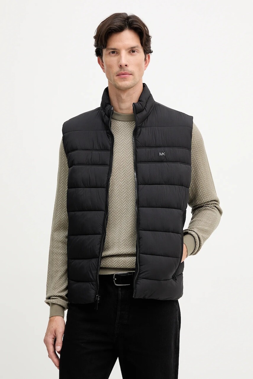 Vesta Michael Kors čierna farba, zimná, MC68315