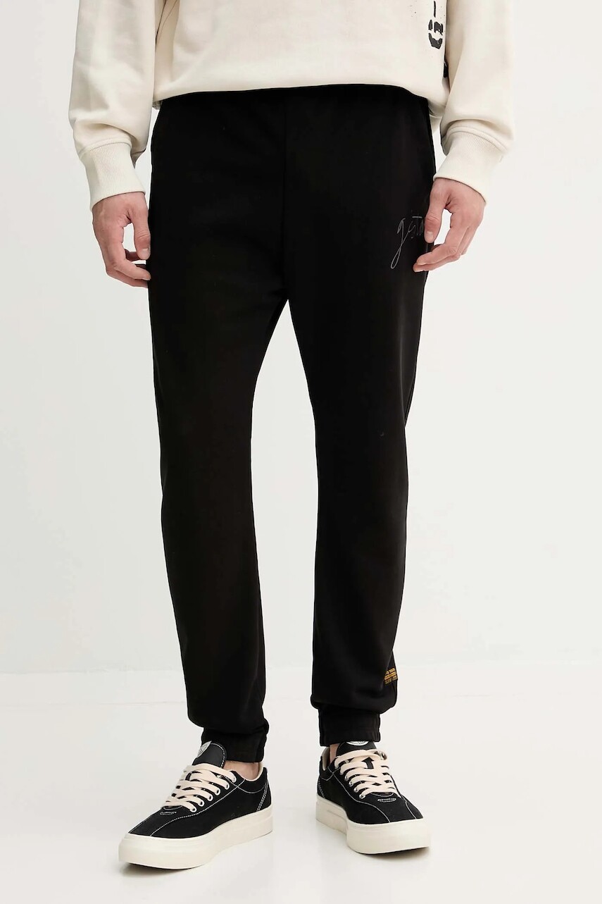 Tepláky G-Star čierna farba, jednofarebné, D27153.D566