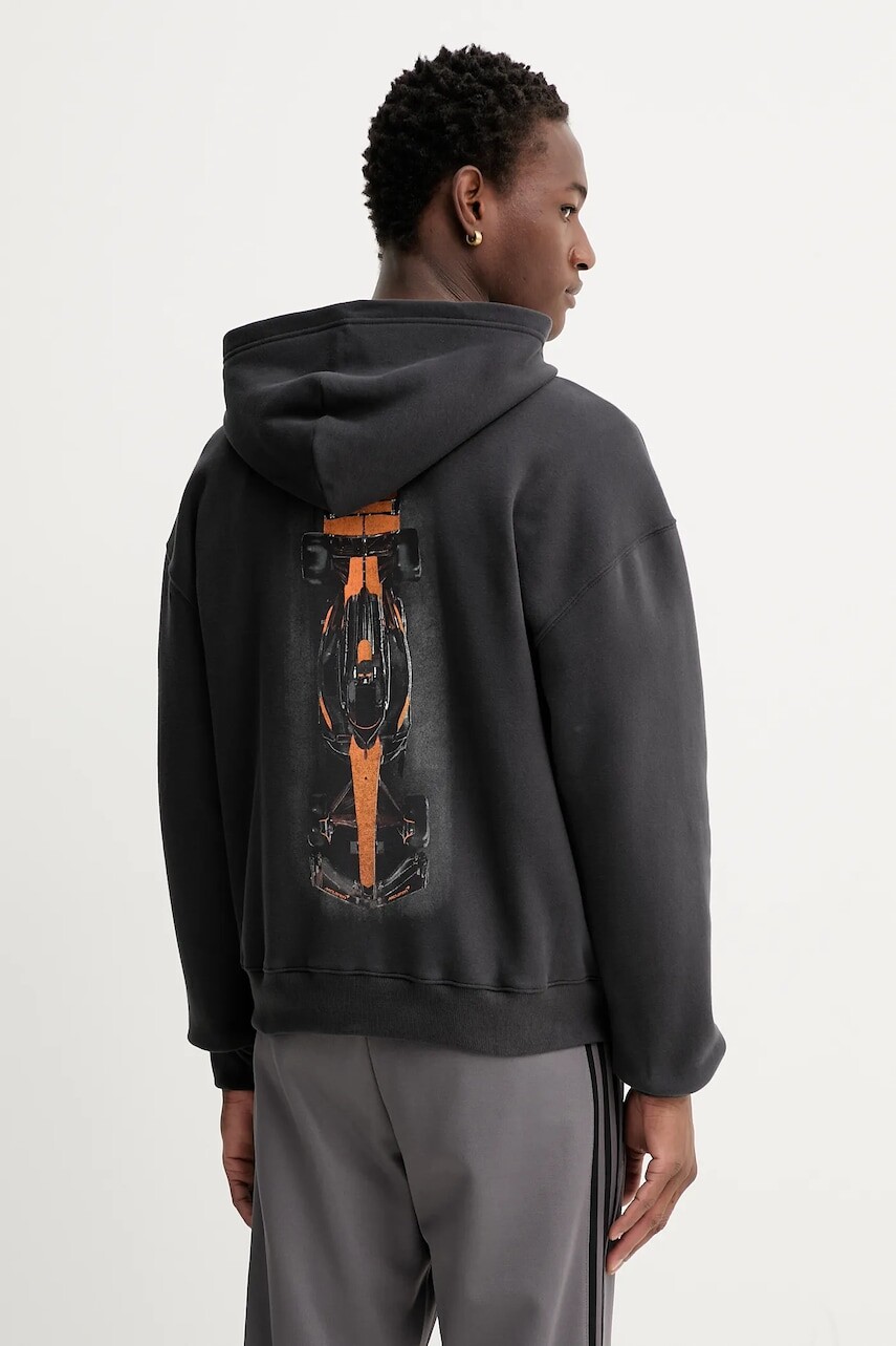 Mikina Hollister Co. šedá farba, s kapucňou, jednofarebná, KI322-5159