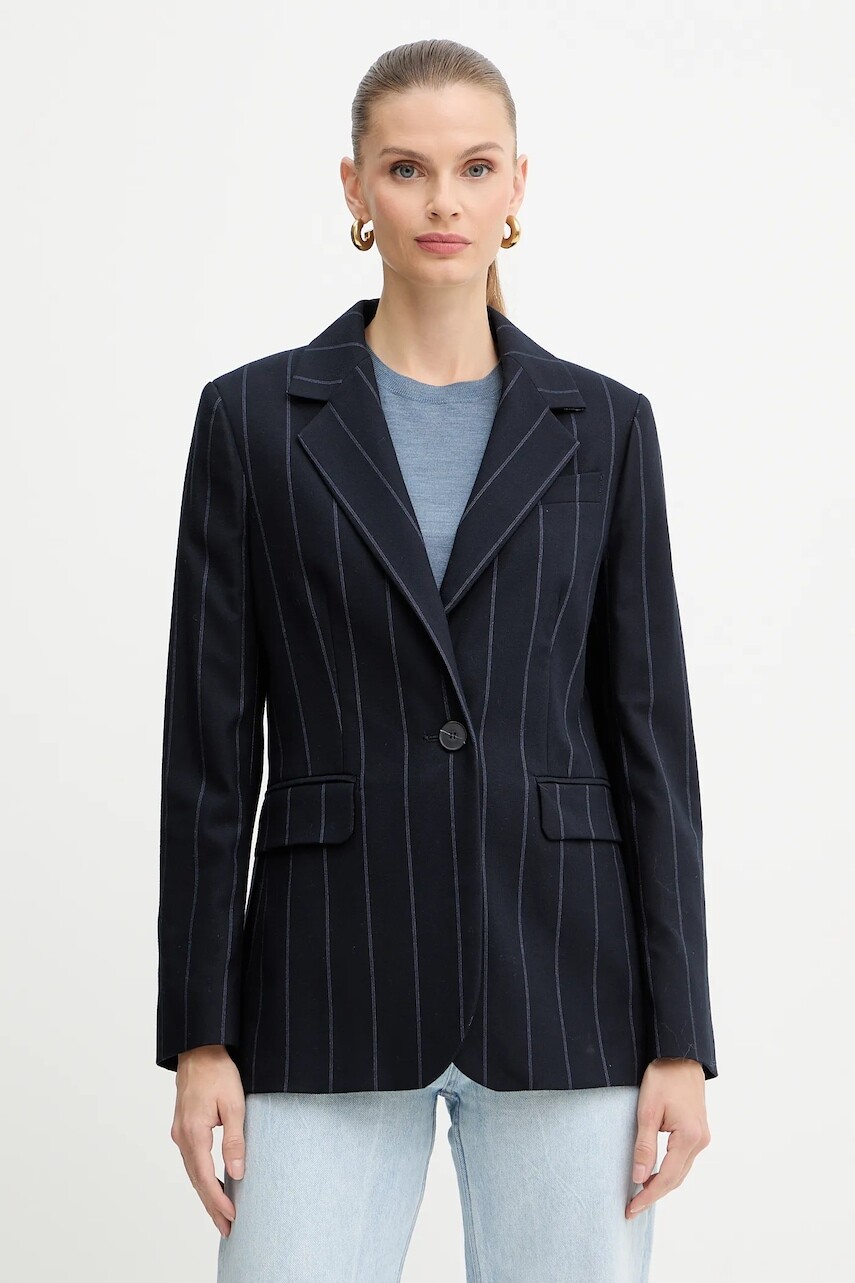 Sako MAX&Co. tmavomodrá farba, jednoradové, vzorované, 2526046033200