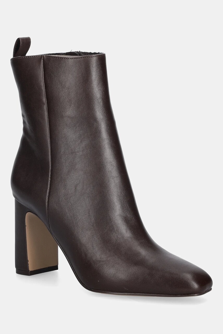 Členkové topánky Steve Madden Adelisa hnedá farba, na podpätku, 11002626