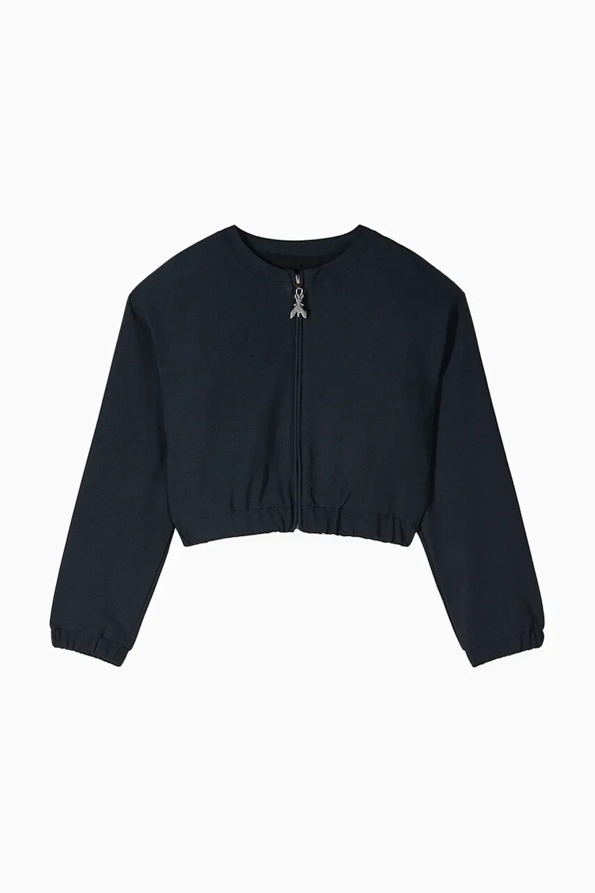 Detská mikina Patrizia Pepe A555 čierna farba, jednofarebná, 7S0285