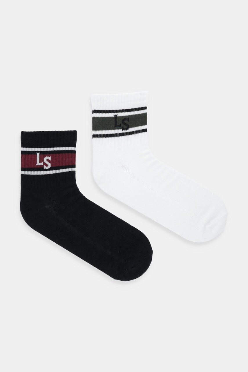 Ponožky Levi's 2-pak biela farba, 37157-1299
