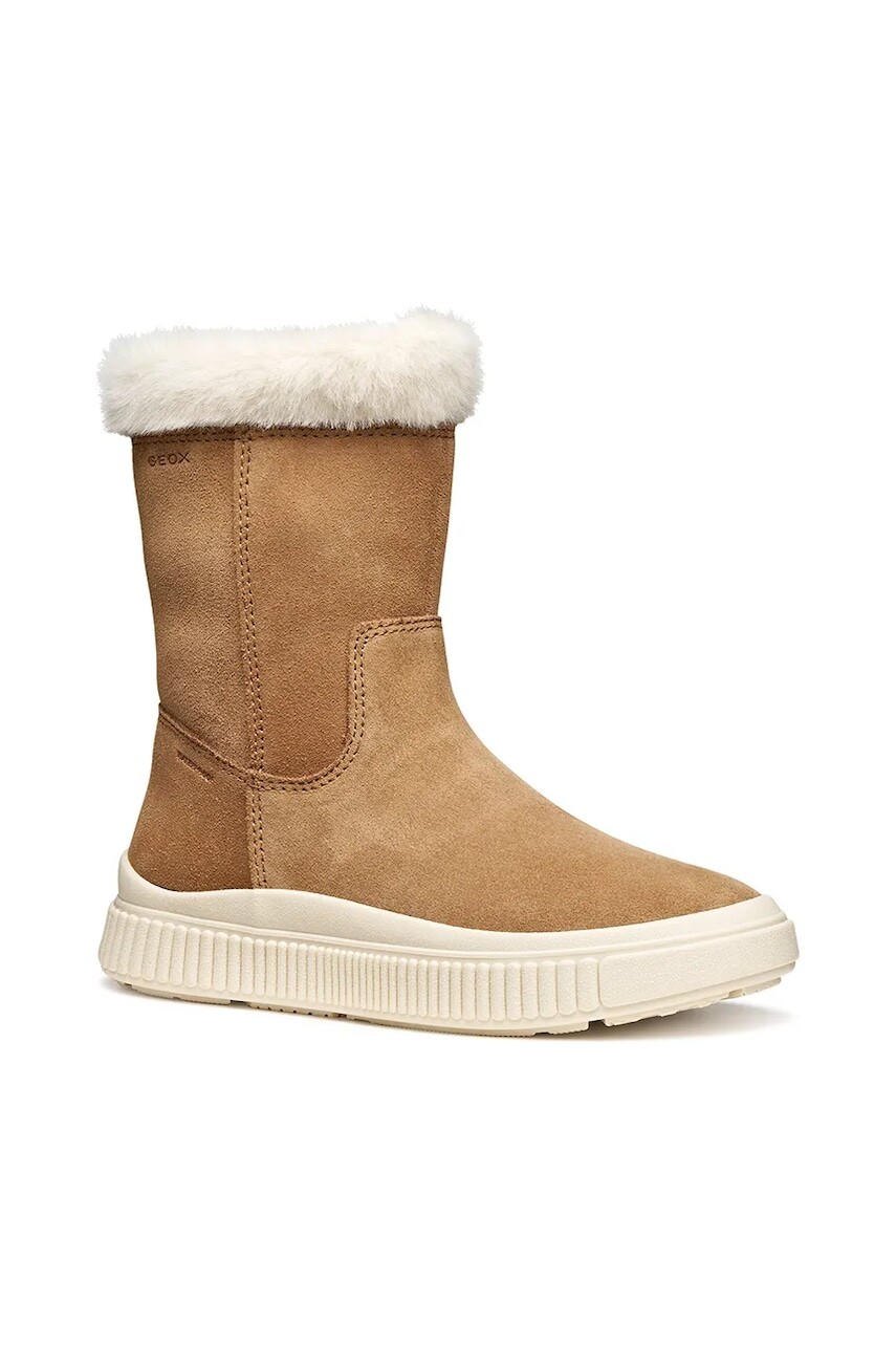 Zimné topánky Geox LAQUINNY hnedá farba, J56NFB.00022