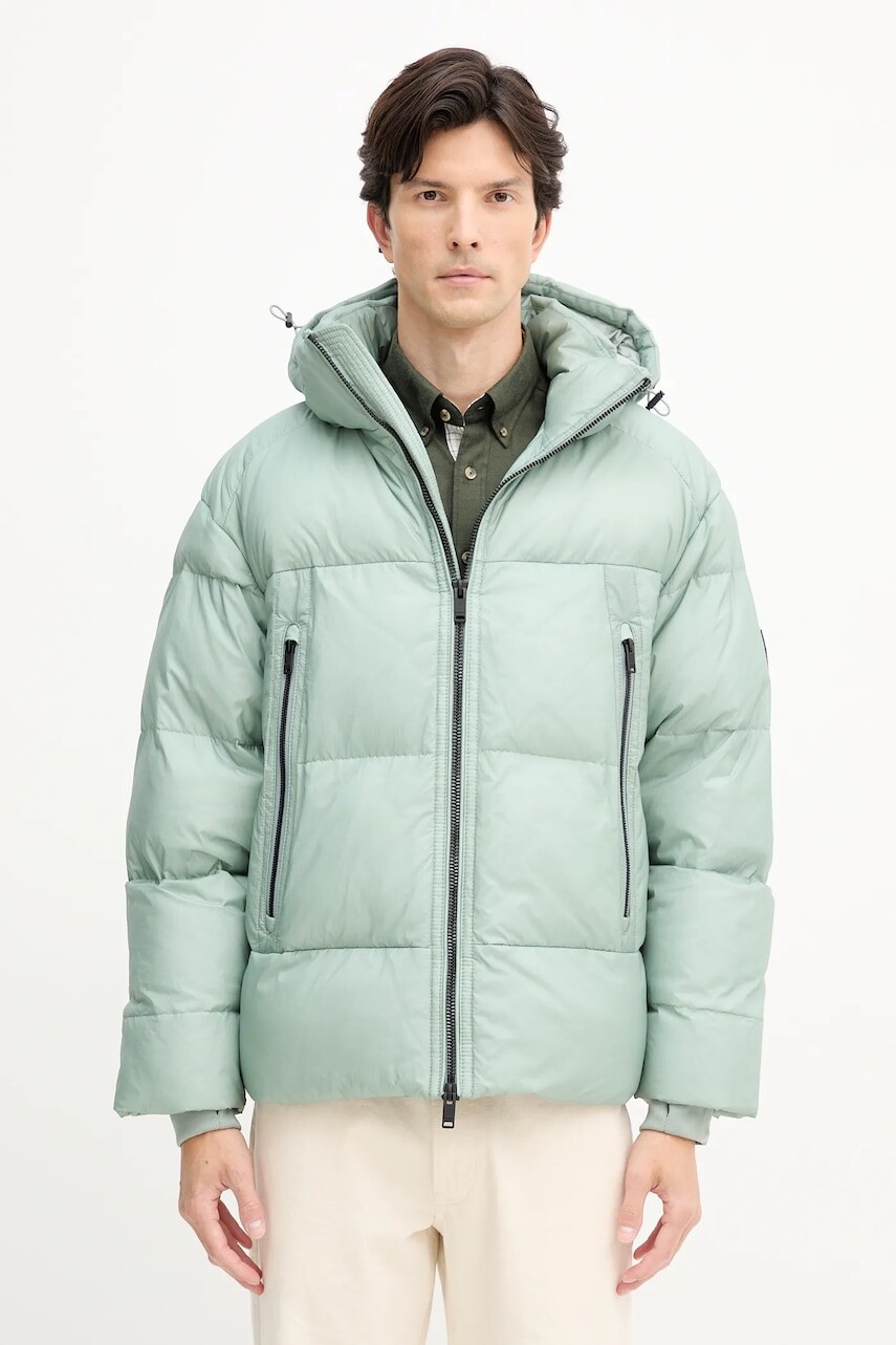 Bunda BOSS Orange zelená farba, zimná, 50543618