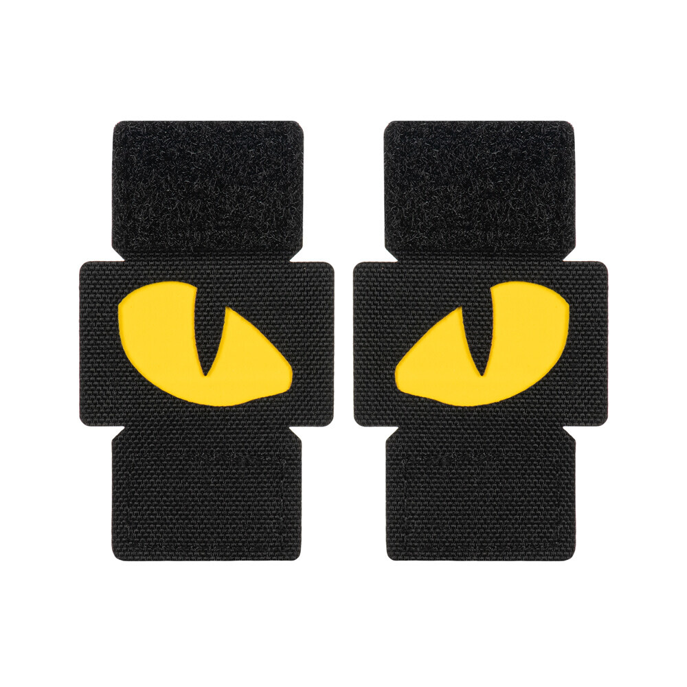 Nášivka M-Tac Tiger Eyes Laser Cut 2 ks - čierna-žltá