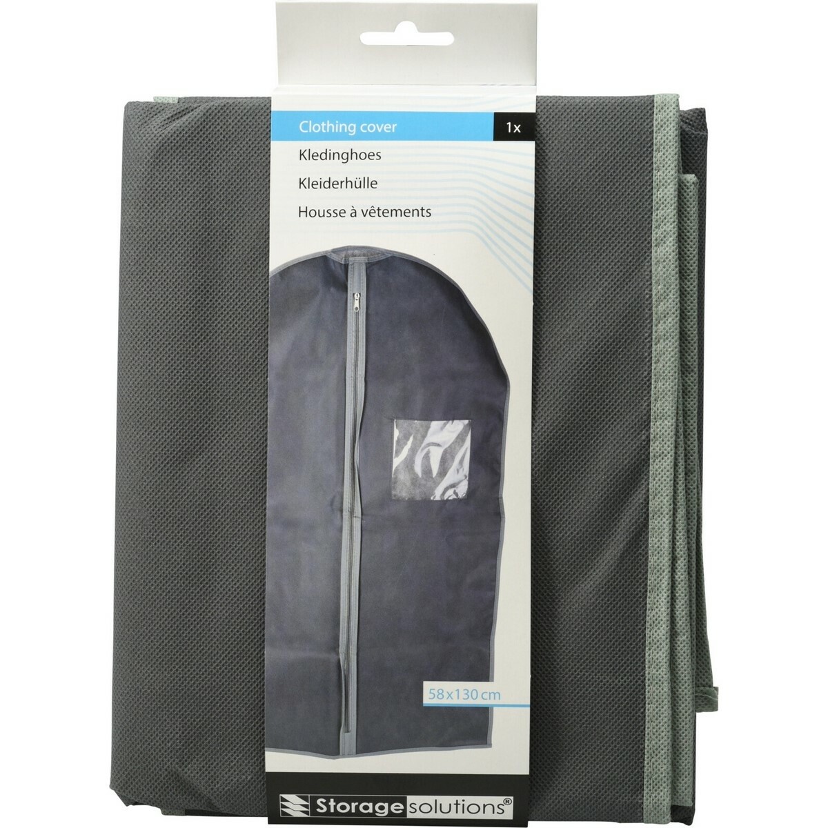 Storage Solutions Obal na šaty 58 x 130 cm, tmavosivá