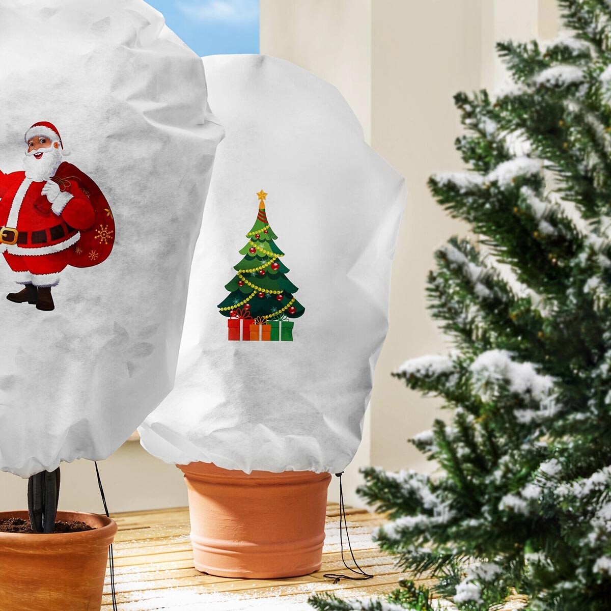Návlek na rostliny s motivem Vánoční stromek