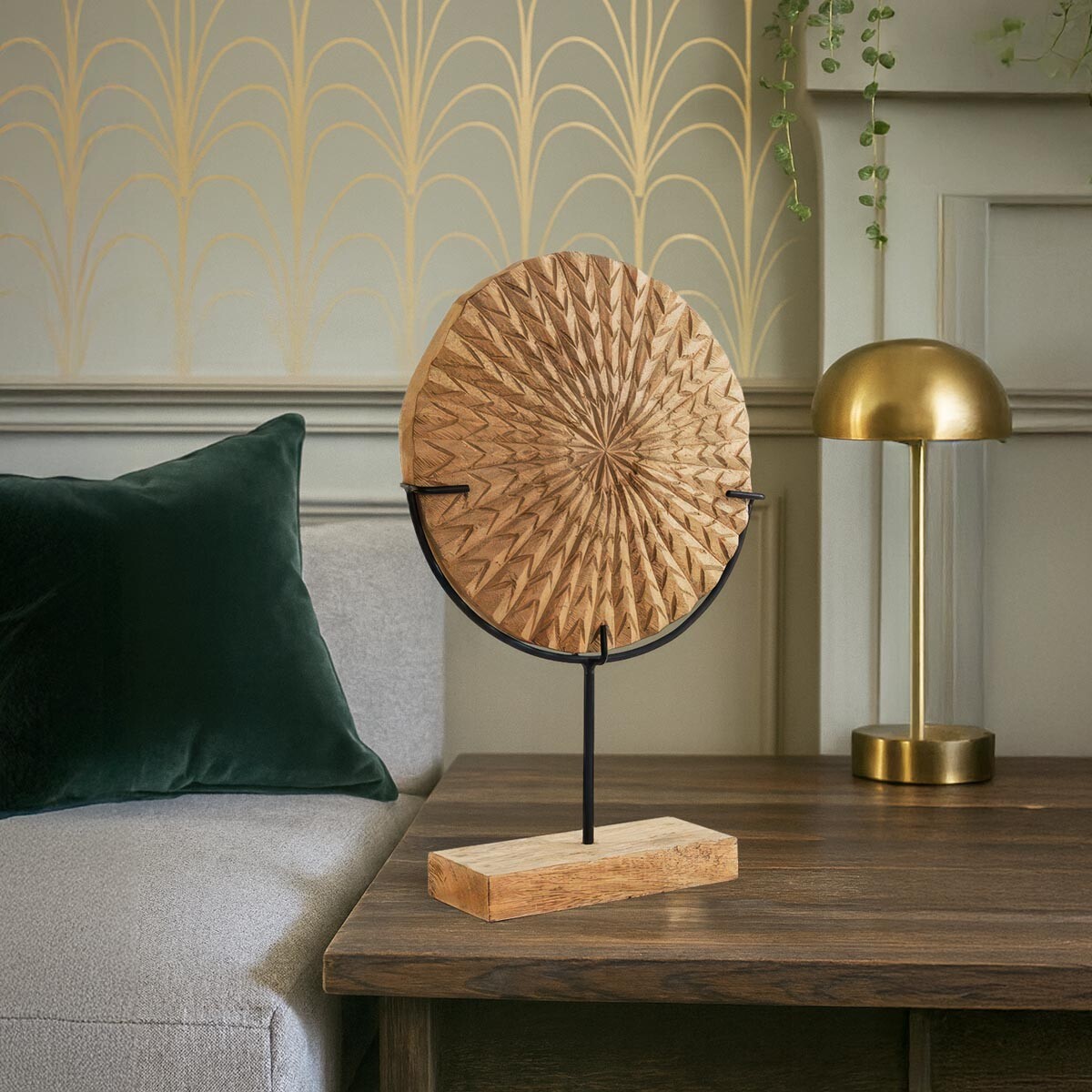 Dřevěná dekorace Kruh, malý