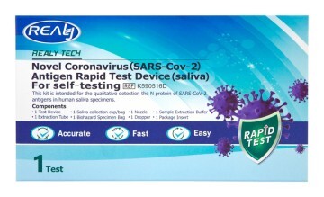 Rýchly antigénový test zo slín 1ks SARS-Cov-2 Real