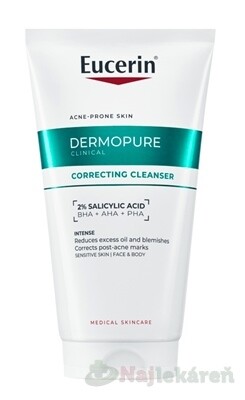 EUCERIN Dermopure Clinical Exfoliačný čistiaci gél 150 ml