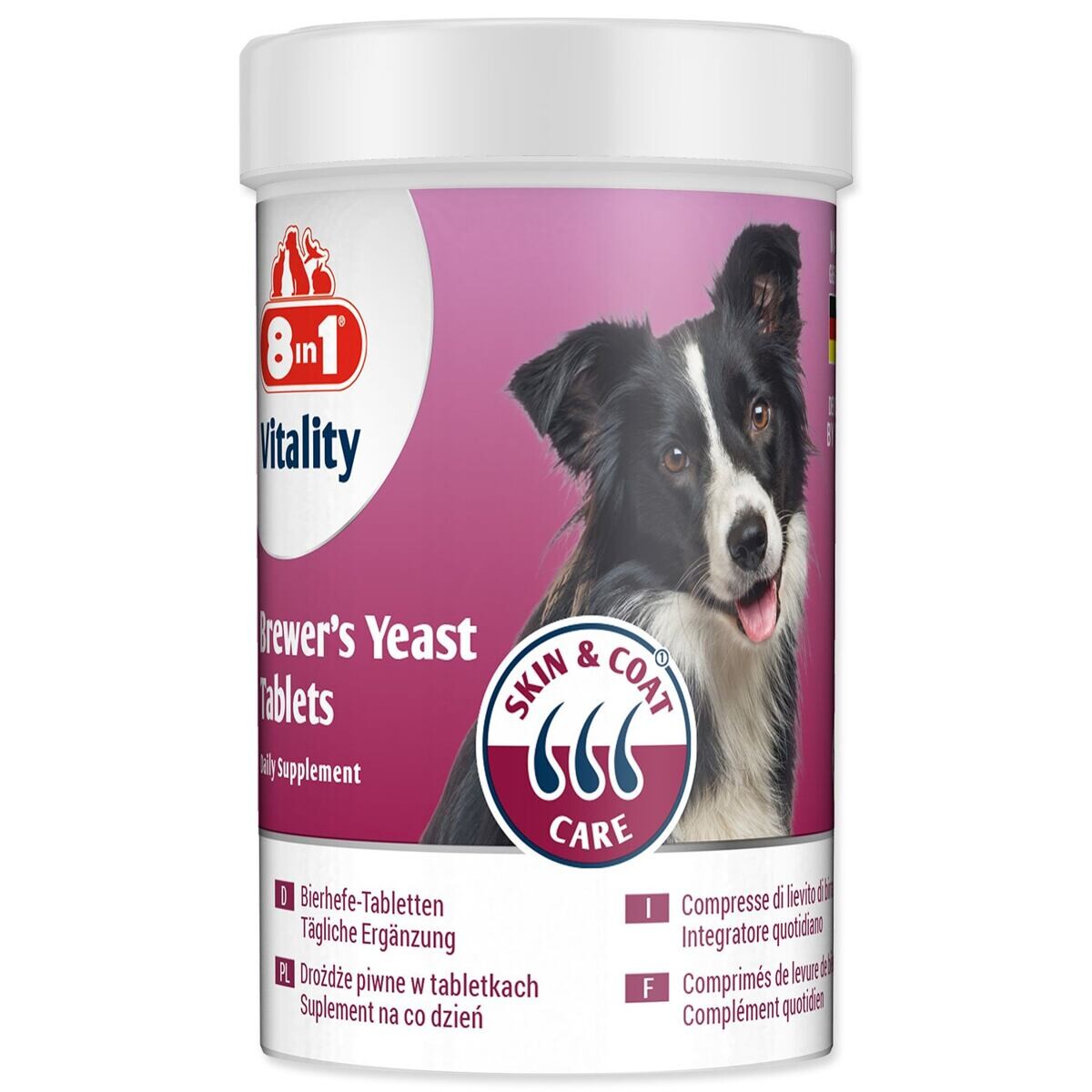 8in1 Vitality pivovarské kvasnice - 260 tabliet