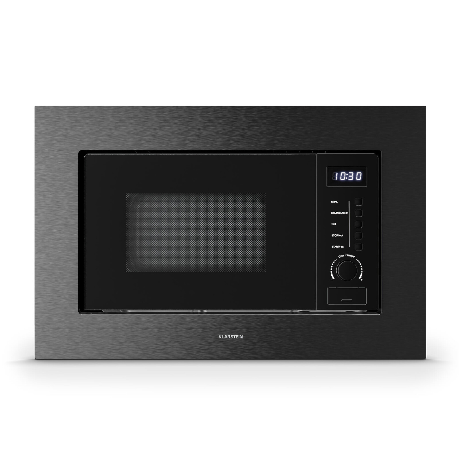 Klarstein Verosteel vstavaná mikrovlnná rúra s grilom | 800 W gril | 700 W mikrovlnná rúra | 60 cm