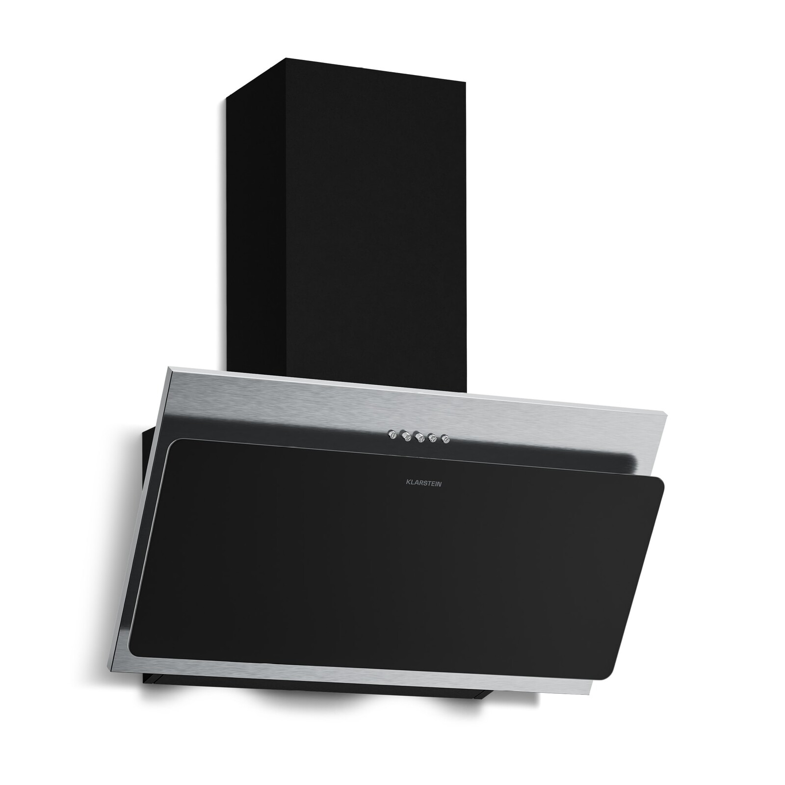 Klarstein Alessia šikmý digestor | režim odsávania vzduchu a recirkulácie | nehrdzavejúca oceľ | 404 m³/h | 60 cm