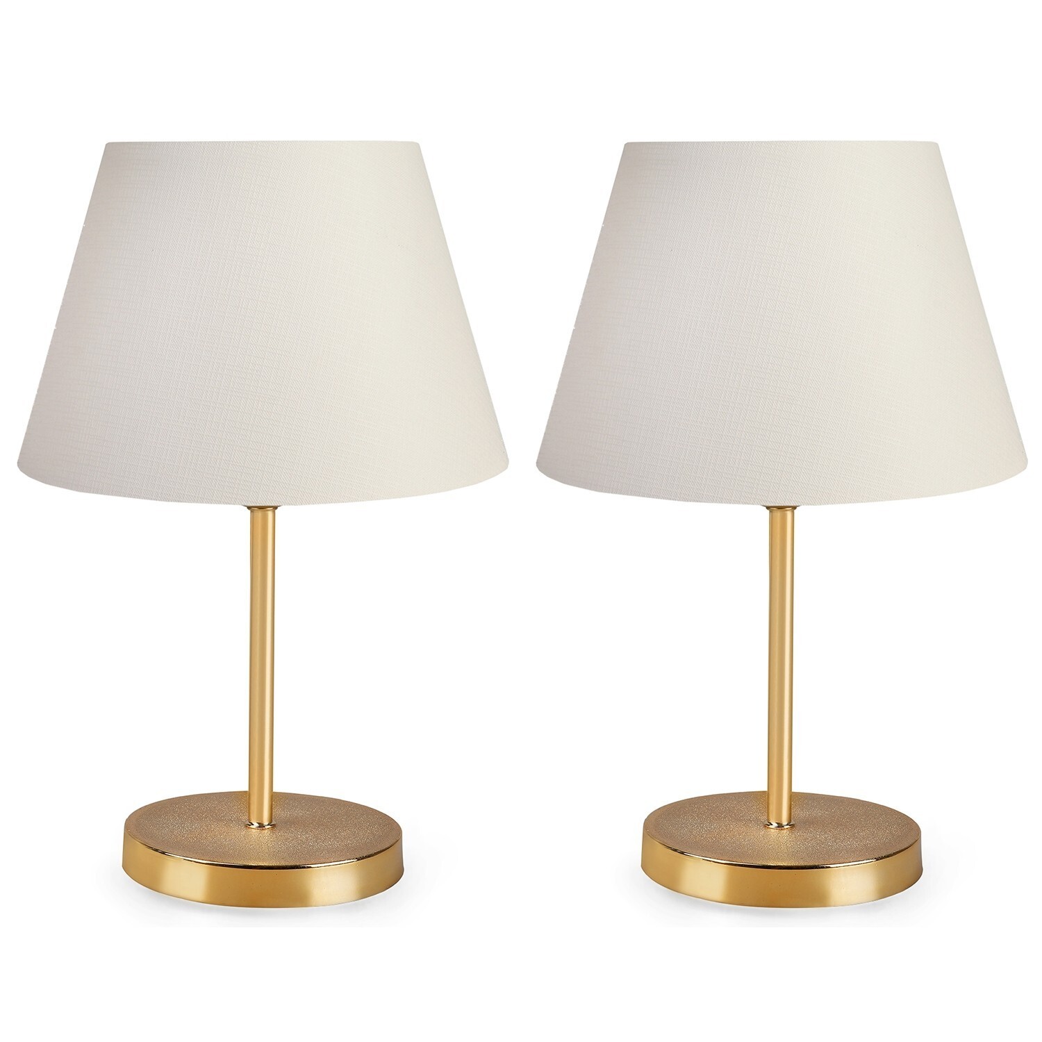 Sada 2 stolních lamp Deno I krémová