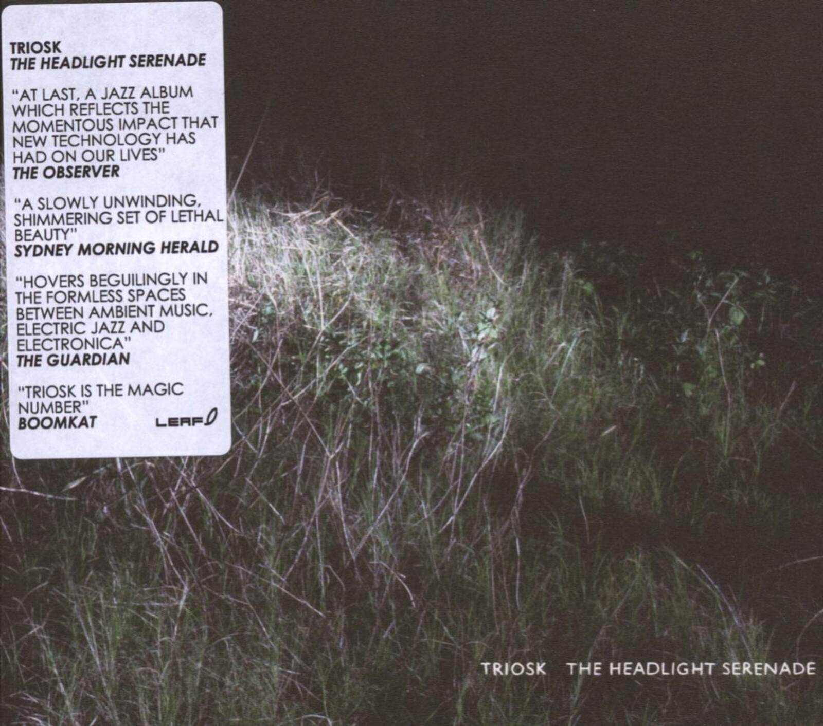 Triosk, THE HEADLIGHT SERENADE, CD