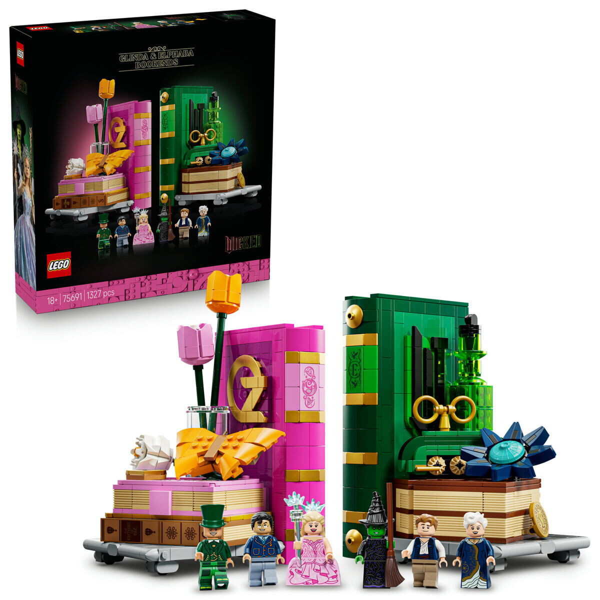 LEGO® Wicked 75691 Knižné zarážky: Glinda a Elphaba