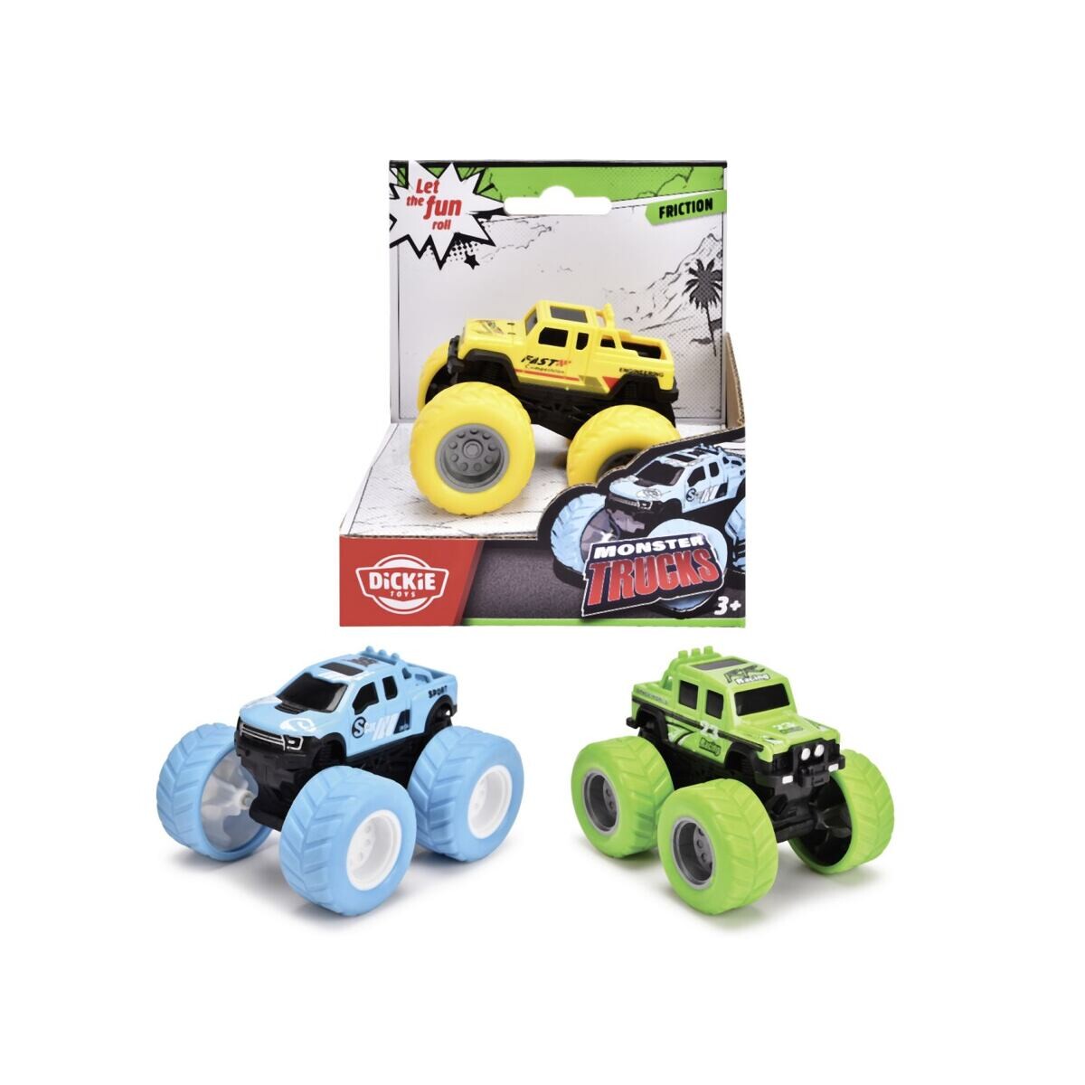 Dickie Monster Truck 8,5 cm, 3 druhy