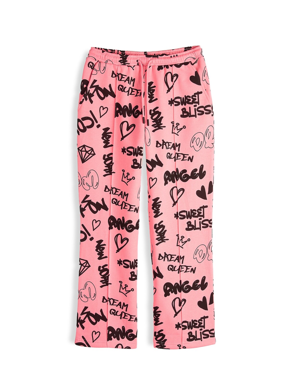 GATE Široké tepláky s potlačou