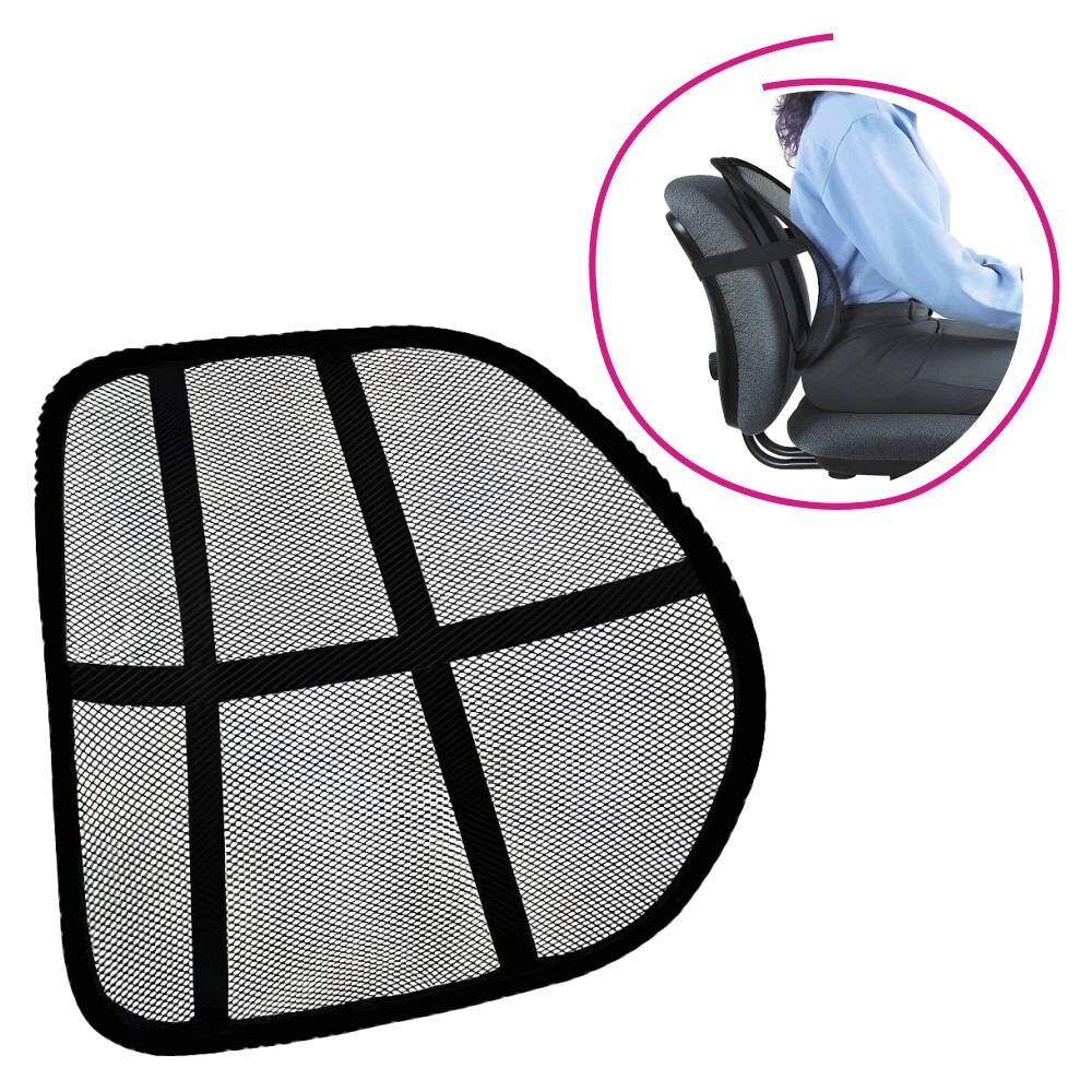 KONDELA Bekio ergonomická opierka chrbta čierna