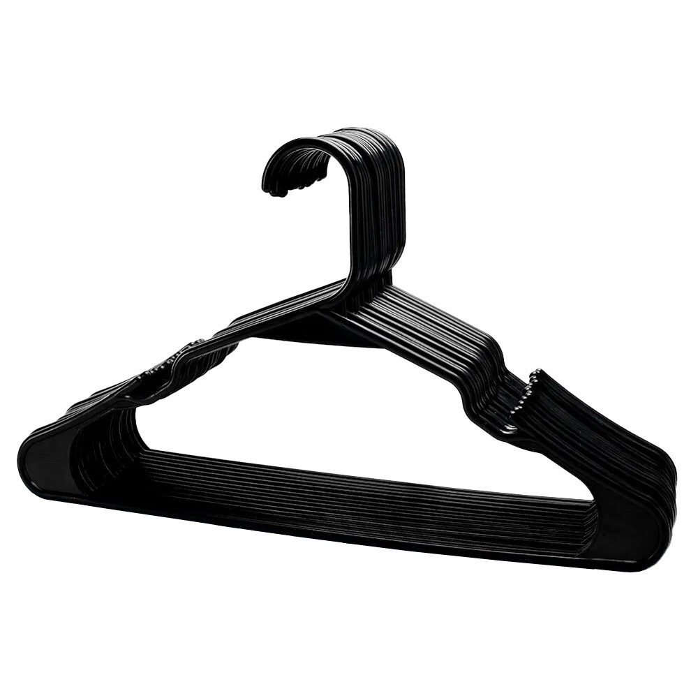 KONDELA Igis vešiaky (10 ks) čierna