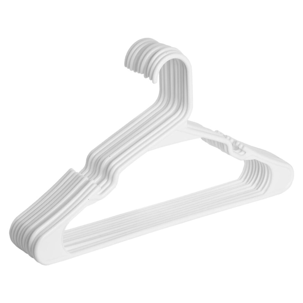 KONDELA Igis vešiaky (10 ks) biela