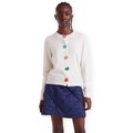 Kabáty Compania Fantastica  COMPAÑIA FANTÁSTICA Cardigan 10320 - Ecru