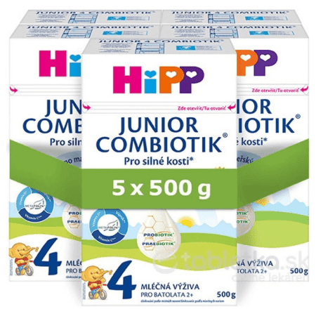 HiPP 4 JUNIOR Combiotik mliečna výživa pre batoľatá 5 x 500 g