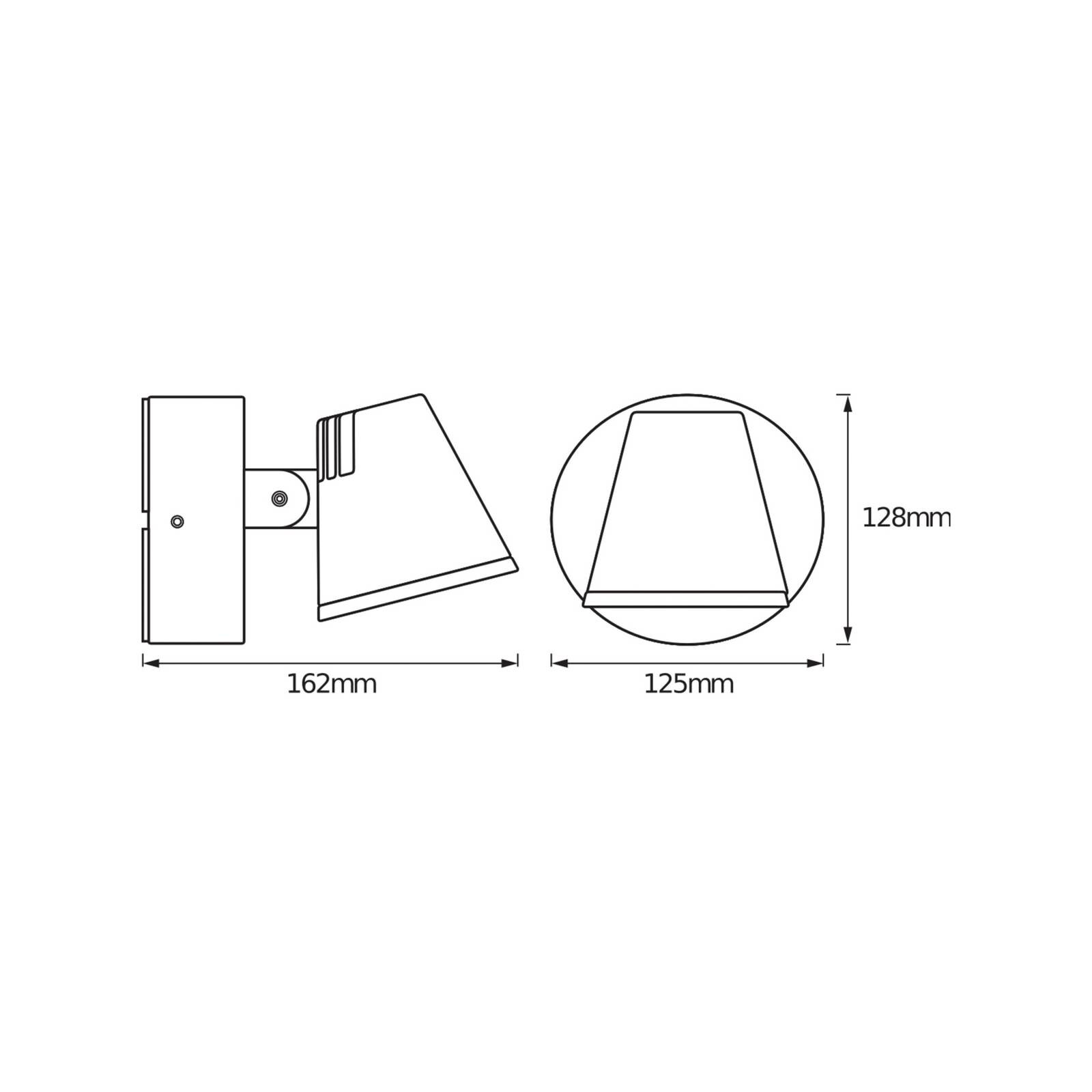 OSRAM LED vonkajšie nástenné svietidlo ENDURA STYLE MIDI, tmavošedá, IP44