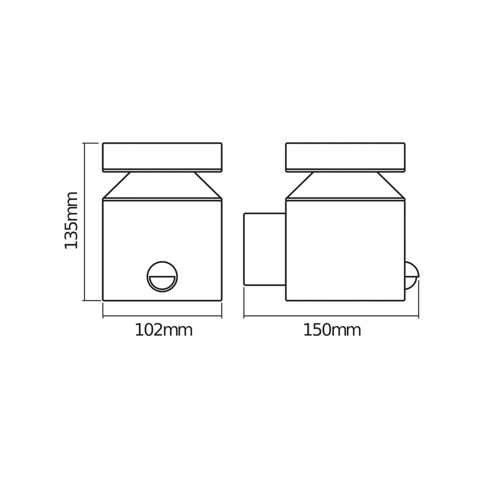 OSRAM LED senzorové vonkajšie nástenné svietidlo ENDURA STYLE CYLINDER, oceľ