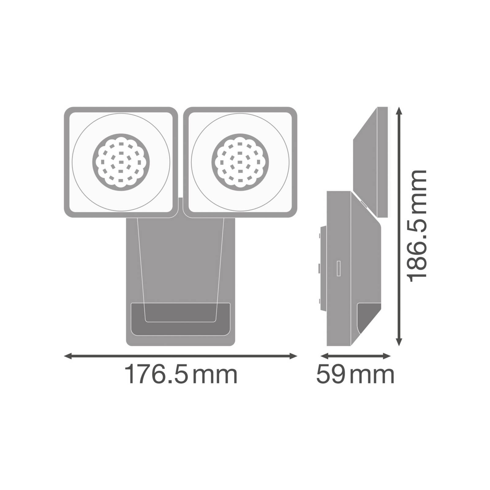 OSRAM LED senzorový vonkajší reflektor ENDURA PRO, biely, IP55