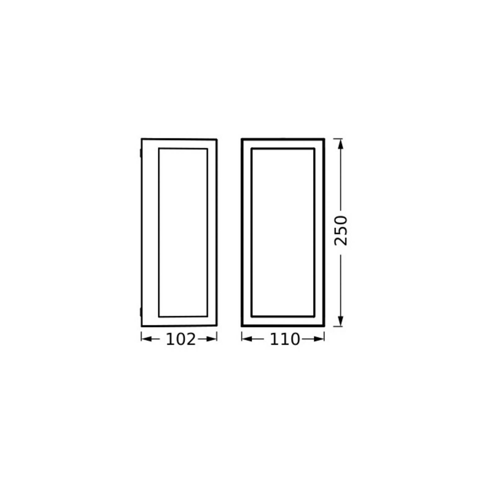 OSRAM Vonkajšie nástenné svietidlo ENDURA CLASSIC RADO, tmavošedé, IP65