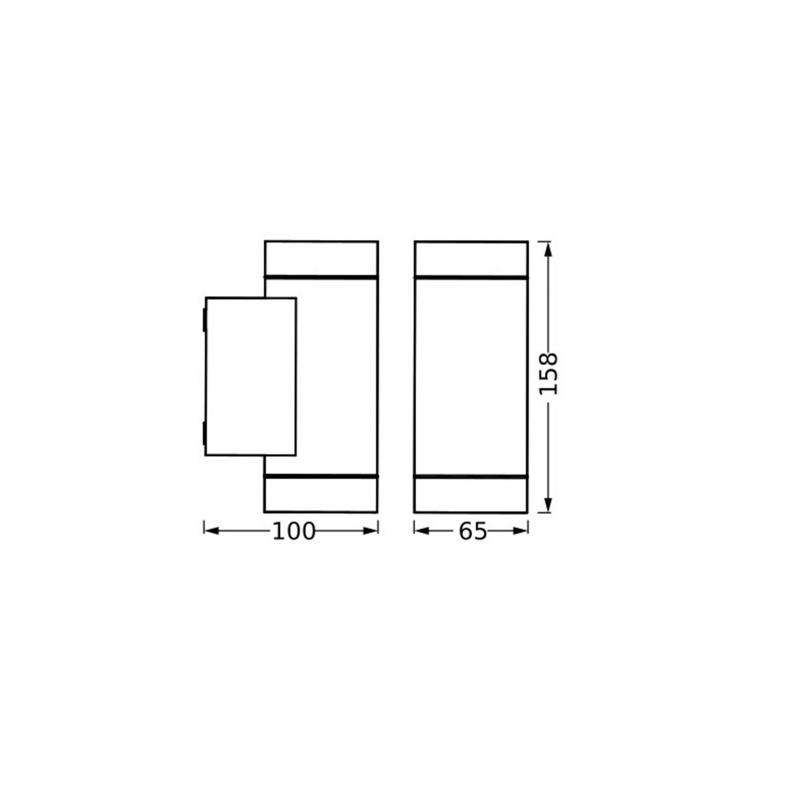 OSRAM Vonkajšie nástenné svietidlo ENDURA CLASSIC ITYS, tmavošedé IP65
