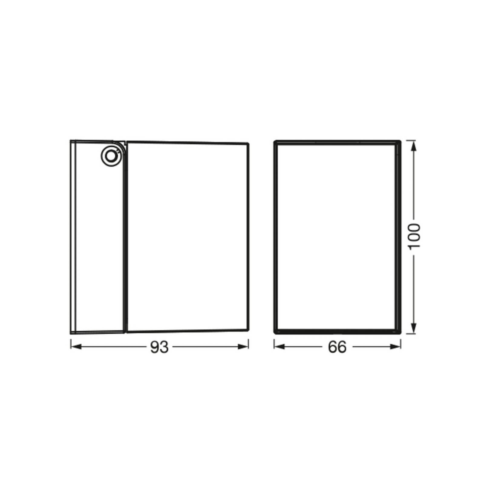 OSRAM Vonkajšie nástenné svietidlo ENDURA CLASSIC CUBE, strieborná kovová IP44