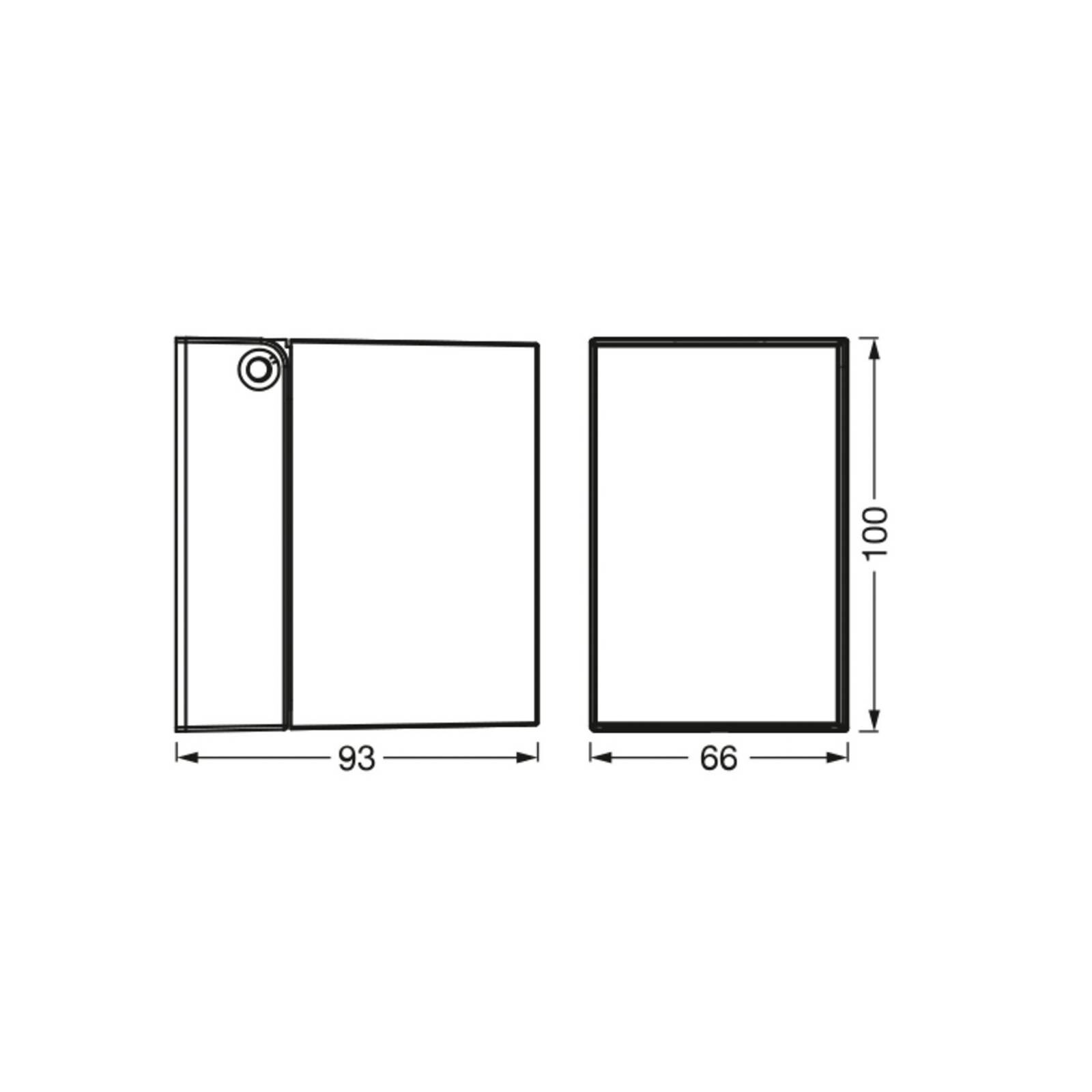 OSRAM Vonkajšie nástenné svietidlo ENDURA CLASSIC CUBE čierna kovová IP44