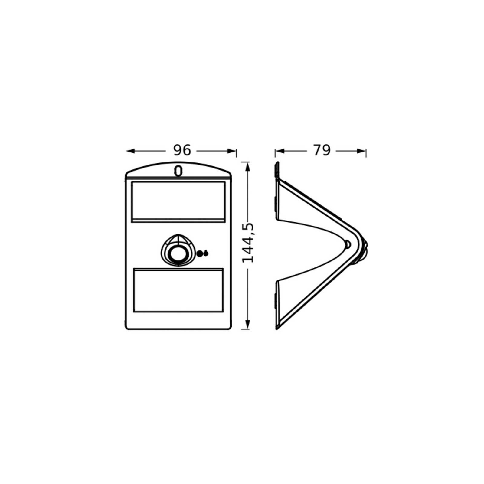 OSRAM LED solárne nástenné svetlo ENDURA FLOOD BUTTERFLY 1,5 W senzor