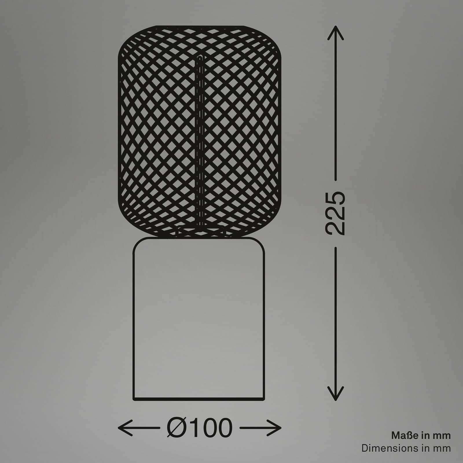 Stolová lampa Rist, čierna/ružovo-zlatá, výška 22 cm, kov