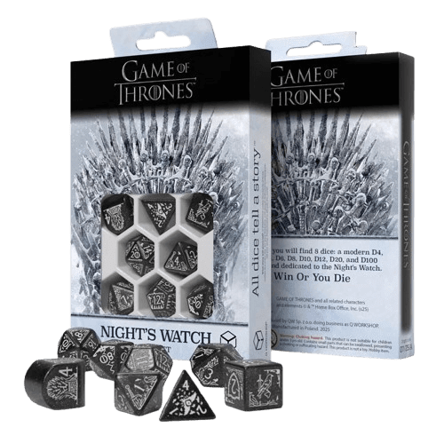 Q-Workshop Sada kostek Game of Thrones: Night's Watch